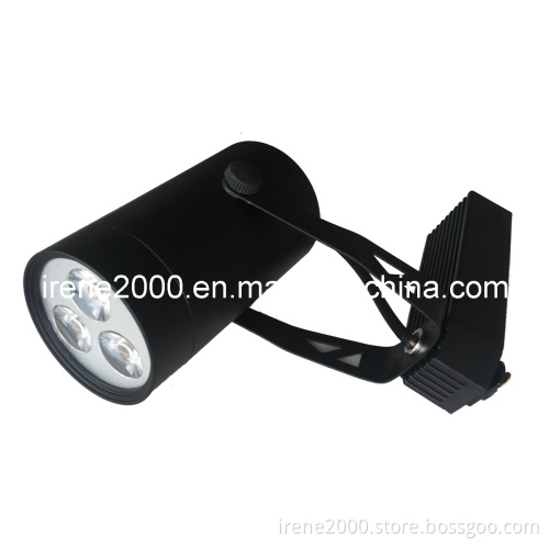 3W Black Round High Quality LED Track Light